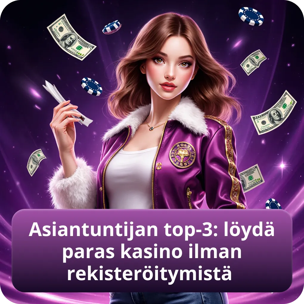 Asiantuntijan top-3: löydä paras kasino ilman rekisteröitymistä